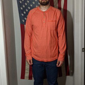 Men's North Face Long Sleeve Henley Large